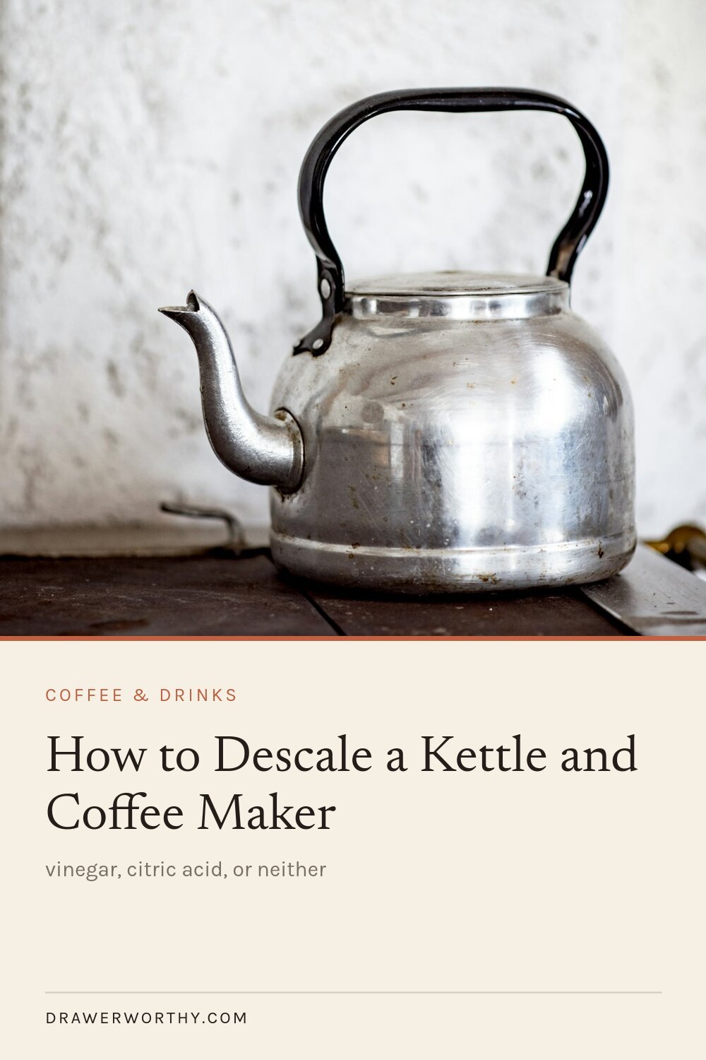 How to Descale a Kettle and Coffee Maker (Vinegar, Citric Acid, or Neither)